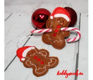 Stickserie ITH - Gingerbread Lebkuchenmann Gutschein Süßigkeiten Halter